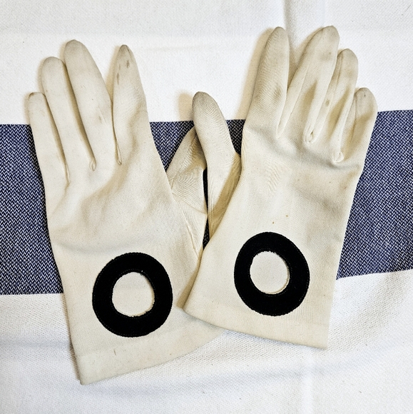 Vintage Accessories - Vintage 60s Op-Art gloves